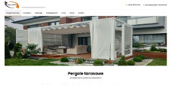 Pergola tarasowa dla domu jednorodzinnego